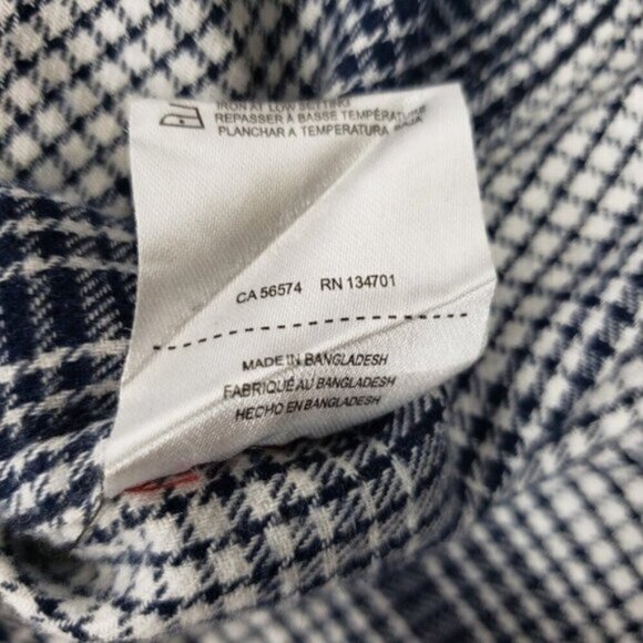 Boston Traders Men's Cotton Flannel Checkered Long Sleeve Shirt XL Vintage - Picture 10 of 15